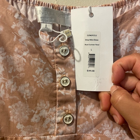 Caroline Constas Dina Floral Babydoll Mini dress size L - Picture 6 of 12